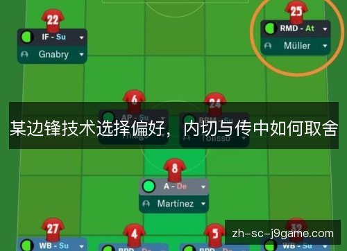 某边锋技术选择偏好，内切与传中如何取舍